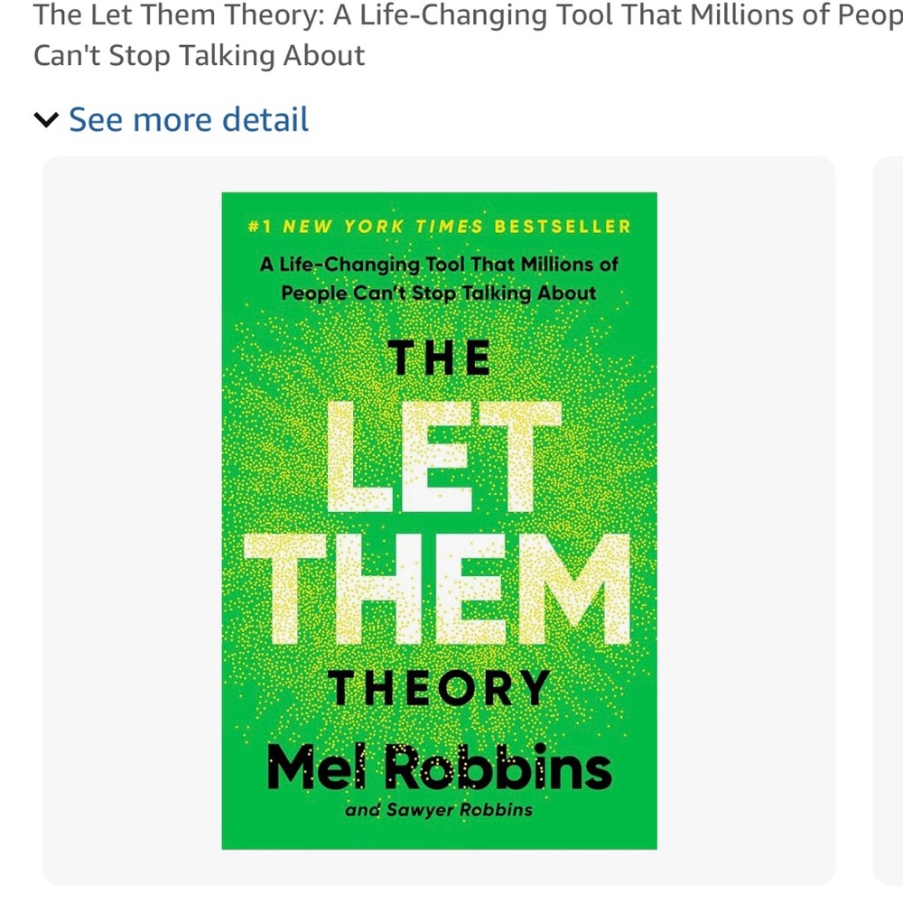 The Let Them Theory Book by Mel Robbins